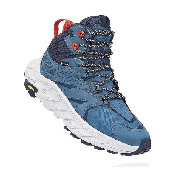 HOKA Womens 6.5 ANACAPA MID GTX Trail Boots | Real Teal Outer Space Blue NIB - Picture 1 of 11